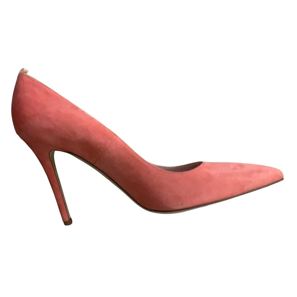 SJP by Sarah Jessica Parker Fawn Suede‎ Coral Heels Size EU 40 US 9.5-10